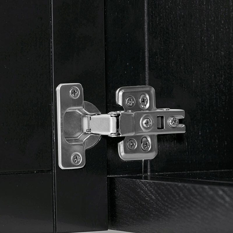 Luka 60 Single Vanity Black Oak Cabinet Only Hinge