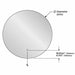 Luna Mirror With LED Light Dimensions