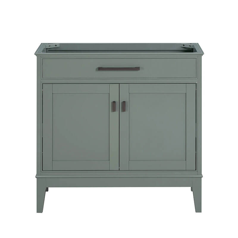 Madison 36 inch Single Vanity Smoke Green Cabinet Only