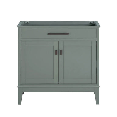Madison 36 inch Single Vanity Smoke Green Cabinet Only