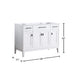 Madison 48 Double Vanity White Cabinet Only Dimension