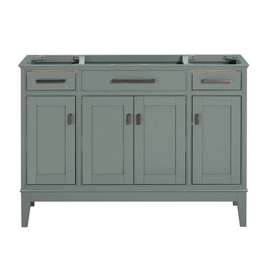 Madison 48 Inch Double Vanity Smoke Green Cabinet Only