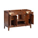 Madison 48 Inch Single Vanity Tobacco Cabinet Only OPen Drawer