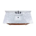Madison 48 Inch Single Vanity Tobacco in Carrara White Marble