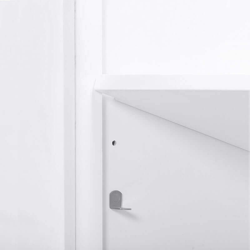 Madison 48 Inch Single Vanity White Cabinet Only adjustable interior shelves