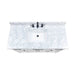 Madison 48 Single Vanity White in Carrara White Marble