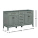 Madison 60 Single Vanity Smoke Green Cabinet Only Dimension