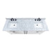 Madison 72 inch Double Vanity in Carrara White Marble
