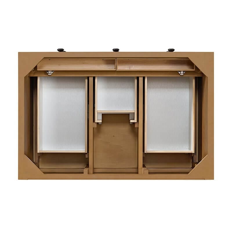 Malibu 36 Inch Single Vanity Amber Birch Top View