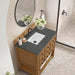 Malibu 36 Inch Single Vanity Amber Birch With Parisien Bleu Top