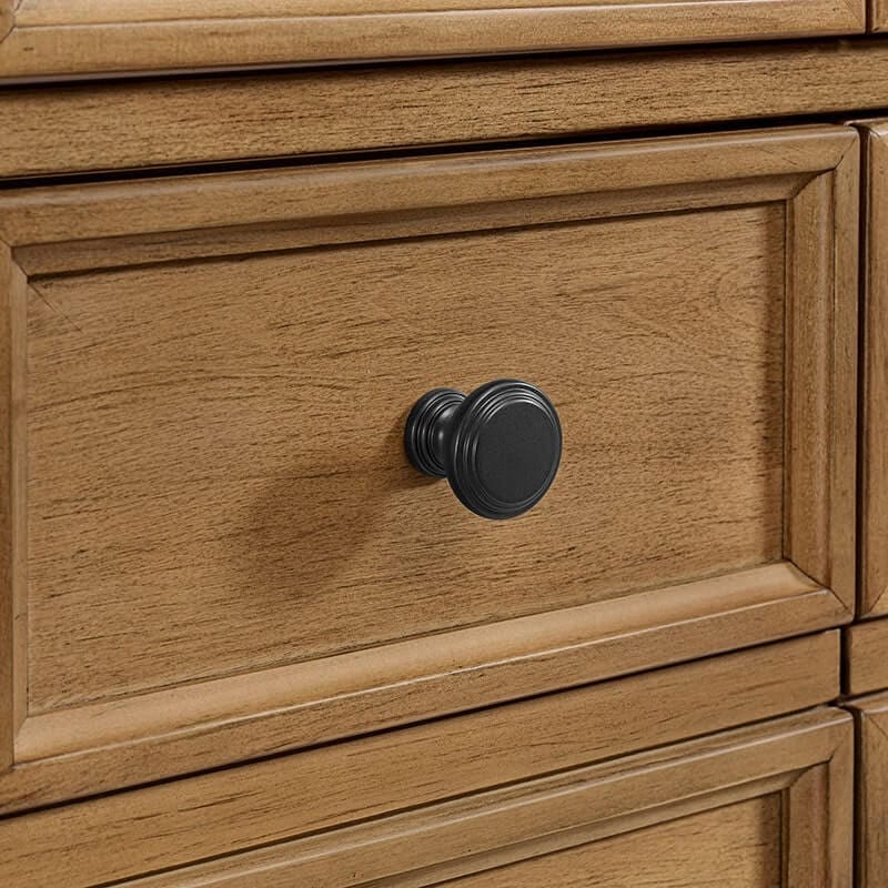 Malibu 36" Single Vanity Amber Birch Matte Black Hardware