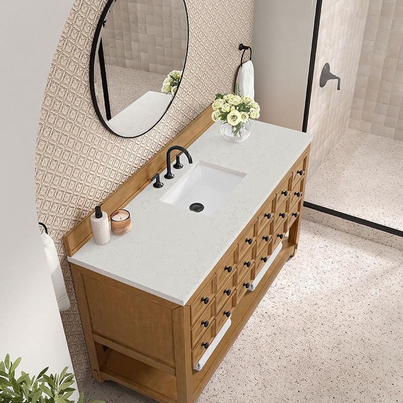 Malibu 60" Single Vanity With Lime Delight Top