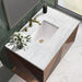 Marcello 36 Inch Single Vanity Arctic Fall Solid Surface Top