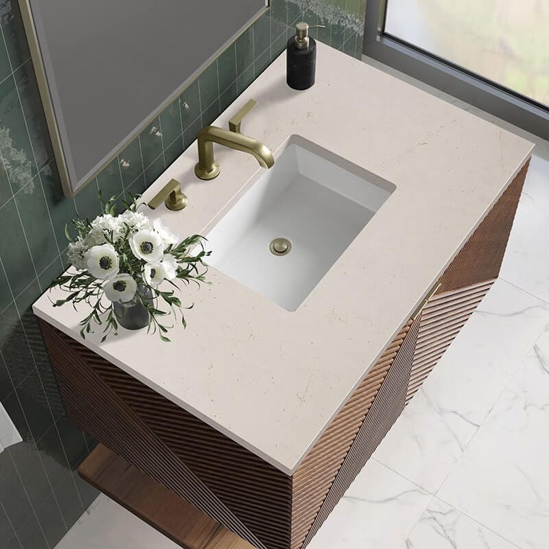 Marcello 36 Inch Single Vanity Eternal Marfil Top