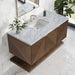 Marcello 48" Single Vanity Chestnut Carrara White Marble Top