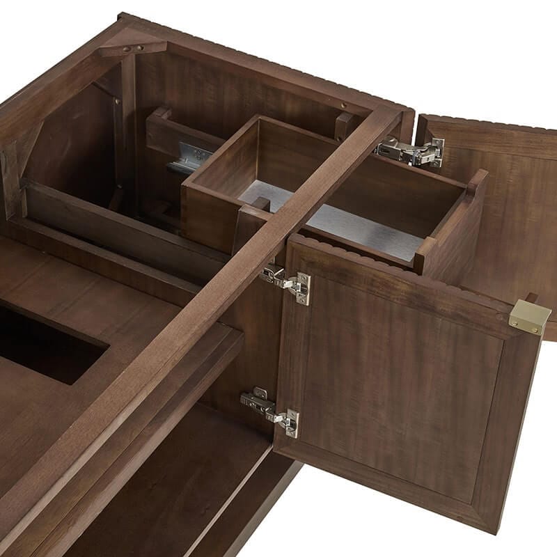 Marcello 48" Single Vanity Chestnut Open Hinges
