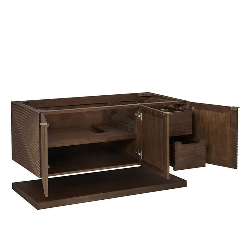Marcello 48" Single Vanity Chestnut Open Drawer