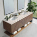 Marcello 72 Inch Single Vanity Chestnut Eternal Marfil Top