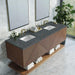 Marcello 72" Single Vanity Chestnut Parisien Bleu Silestone Top