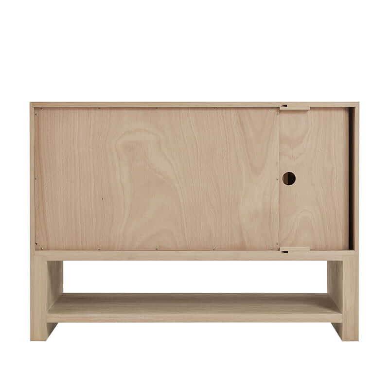 Marigot 48 Inch Single Vanity in Sunwashed Oak Back View