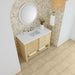 Marigot 48" Single Vanity in Sunwashed Oak With White Zeus Silestone Top