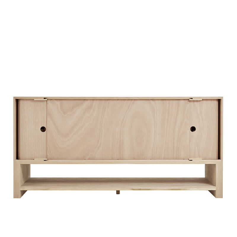 Marigot 72 Inch Double Vanity in Sunwashed Oak Back View