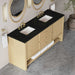 Marigot 72 Inch Double Vanity in Sunwashed Oak With Phantome Eclos Top