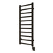 Milano 19.5 X 50.5 Towel Warmer Matte Black Corner View