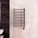 Milano 23.5 X 50.5 Towel Warmer Brushed Nickel Front View