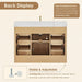 Milner 48 Single Bathroom Vanity with Top Brushed Oak Back View