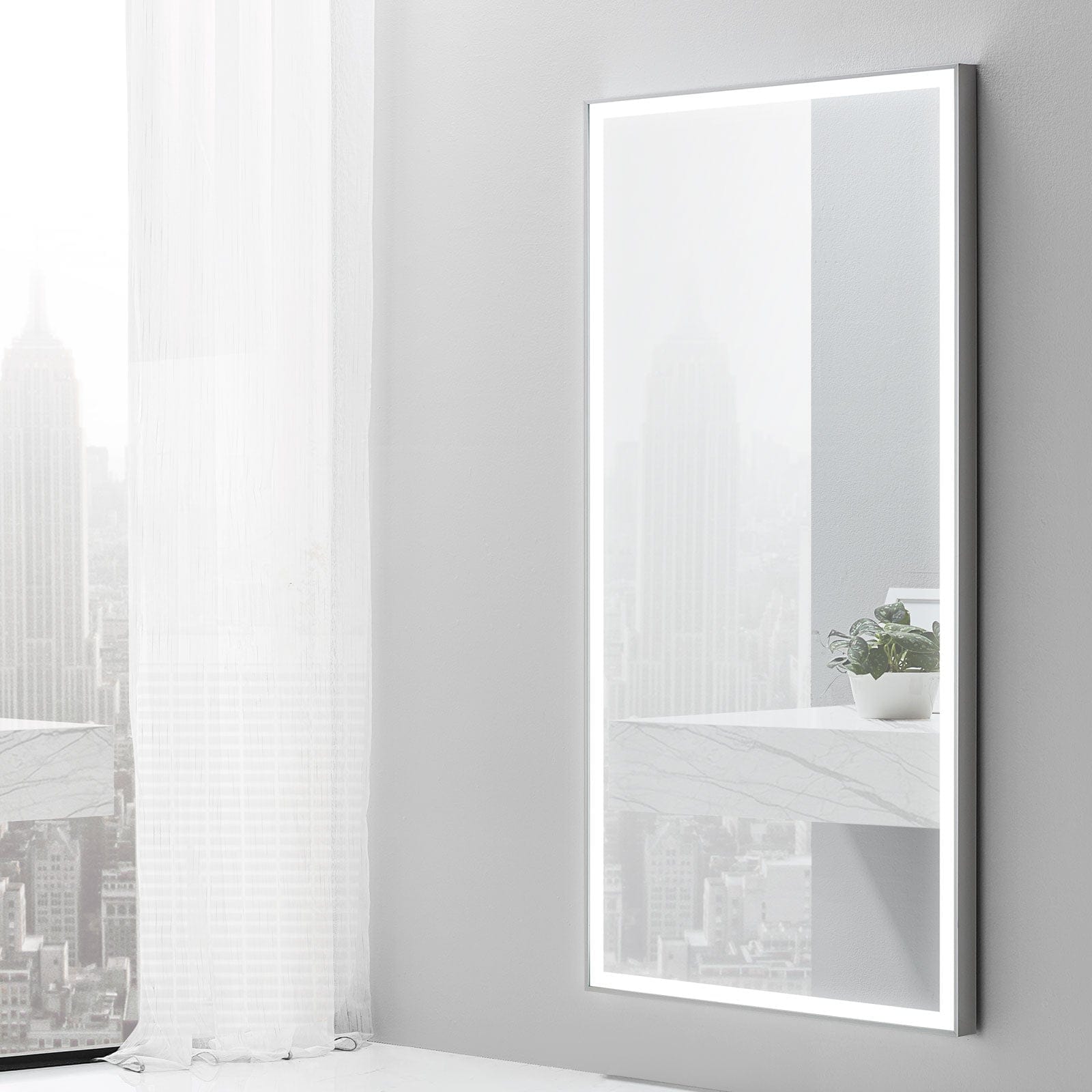 Modern Mirrors Vera Lighted Bathroom Vanity Mirror
