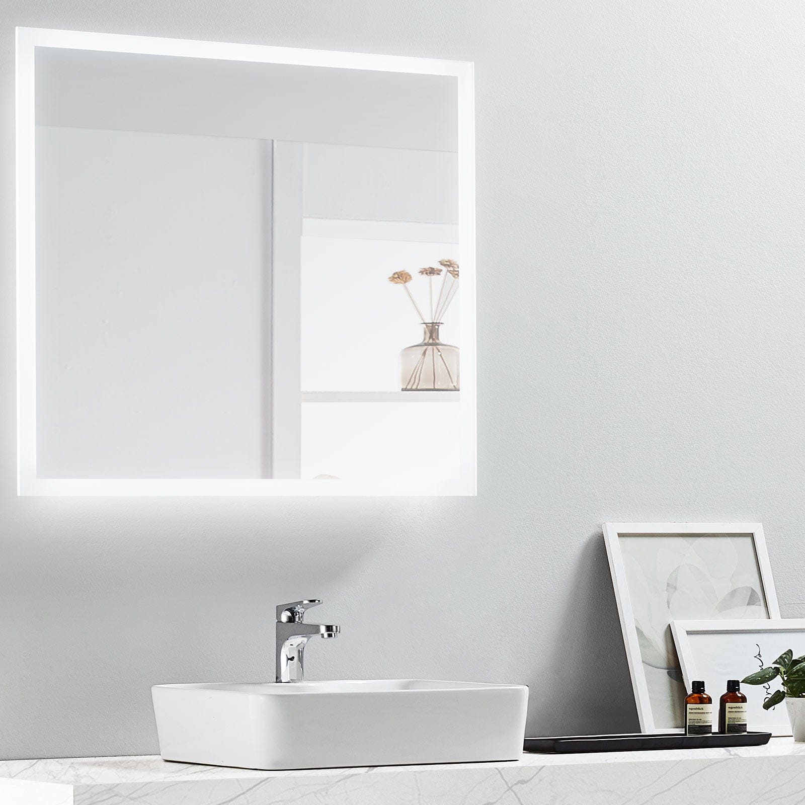 Modern Mirrors Linea Lighted Bathroom Vanity Mirror