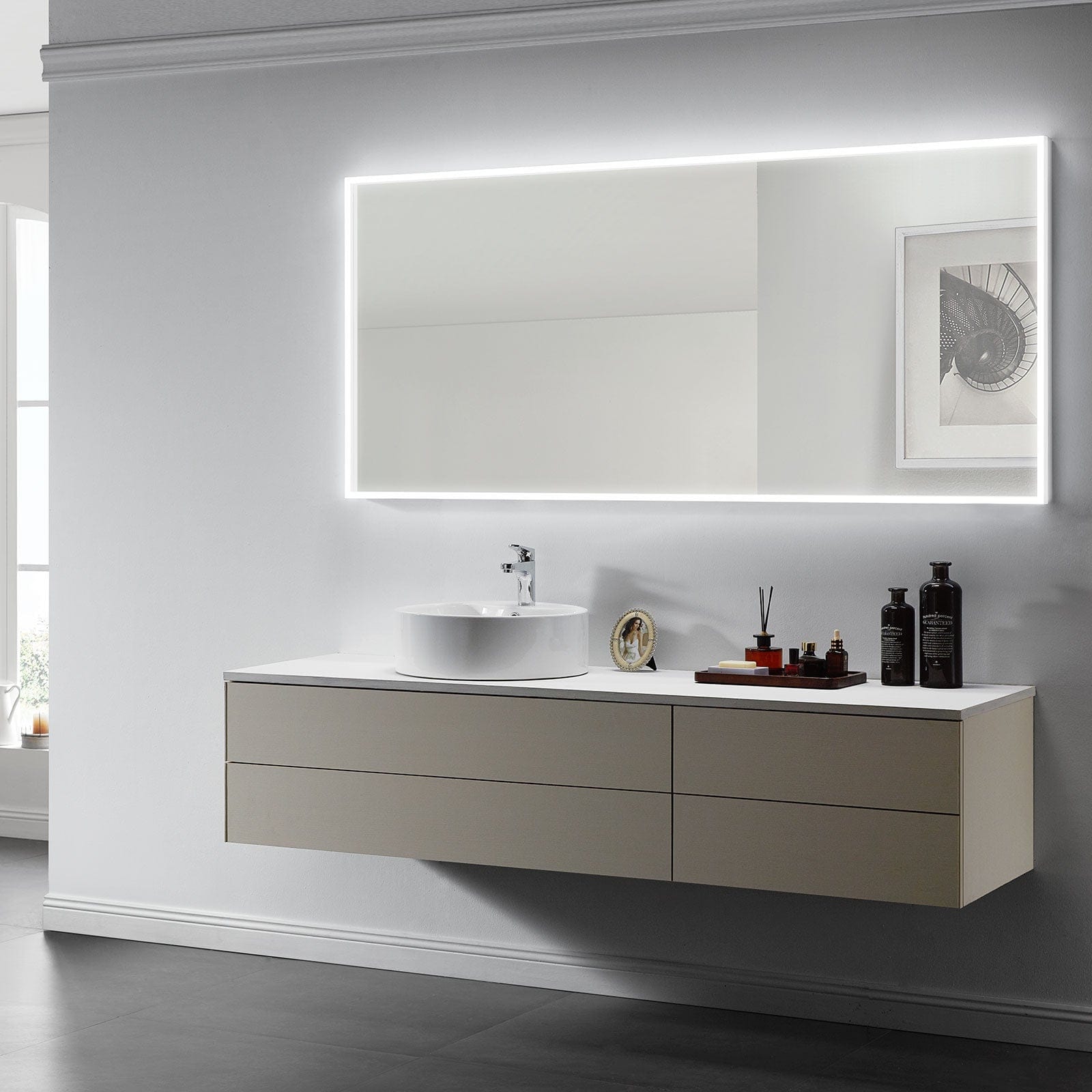 Modern Mirrors Astral Lighted Bathroom Vanity Mirror
