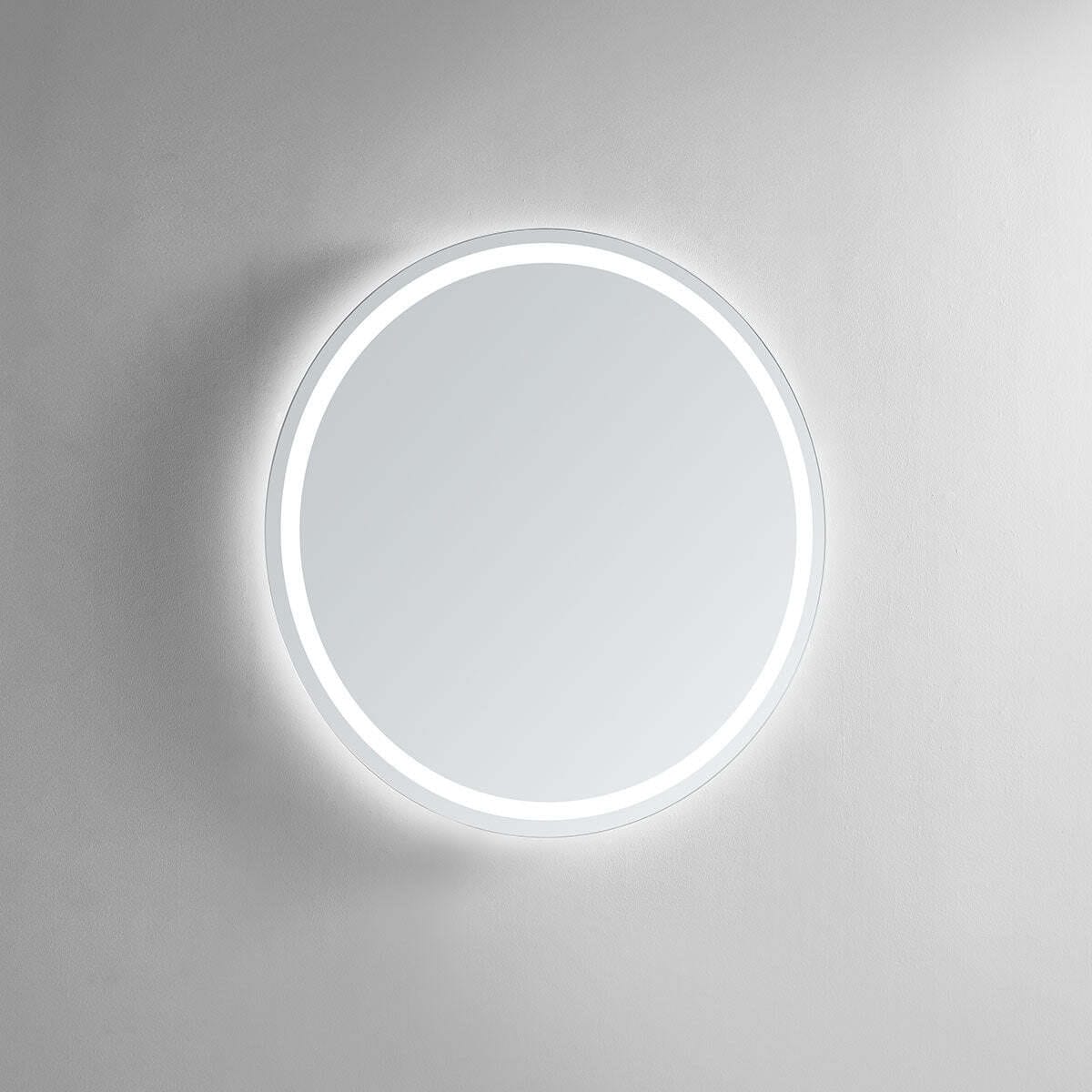 Modern Mirrors Corona Round Lighted Bathroom Vanity Mirror