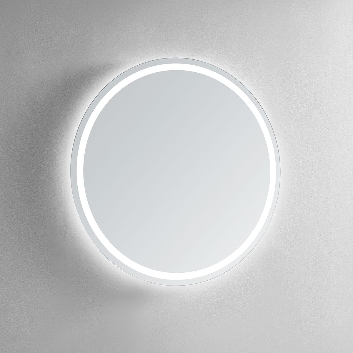 Modern Mirrors Corona Round Lighted Bathroom Vanity Mirror