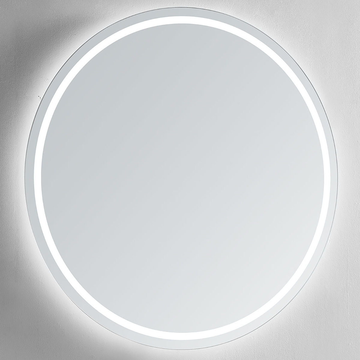 Modern Mirrors Corona Round Lighted Bathroom Vanity Mirror