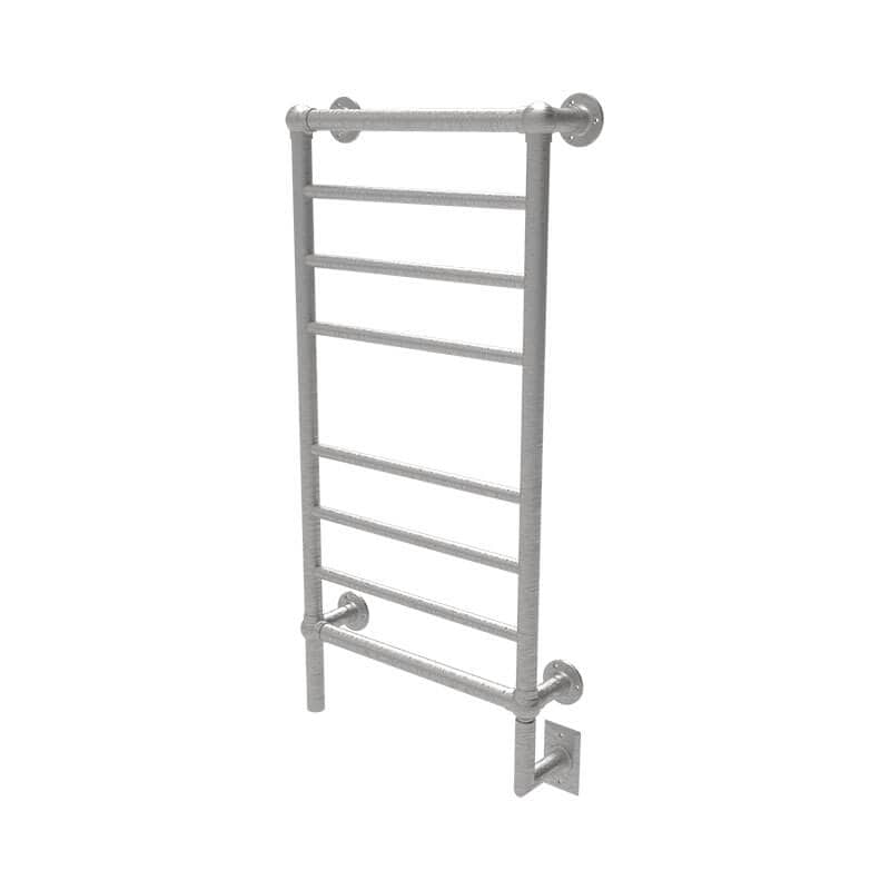 Model T-2040 8 Bar Hardwired Towel Warmer Brushed Nickel Corner View