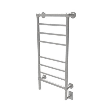 Model T-2040 8 Bar Hardwired Towel Warmer Brushed Nickel Corner View
