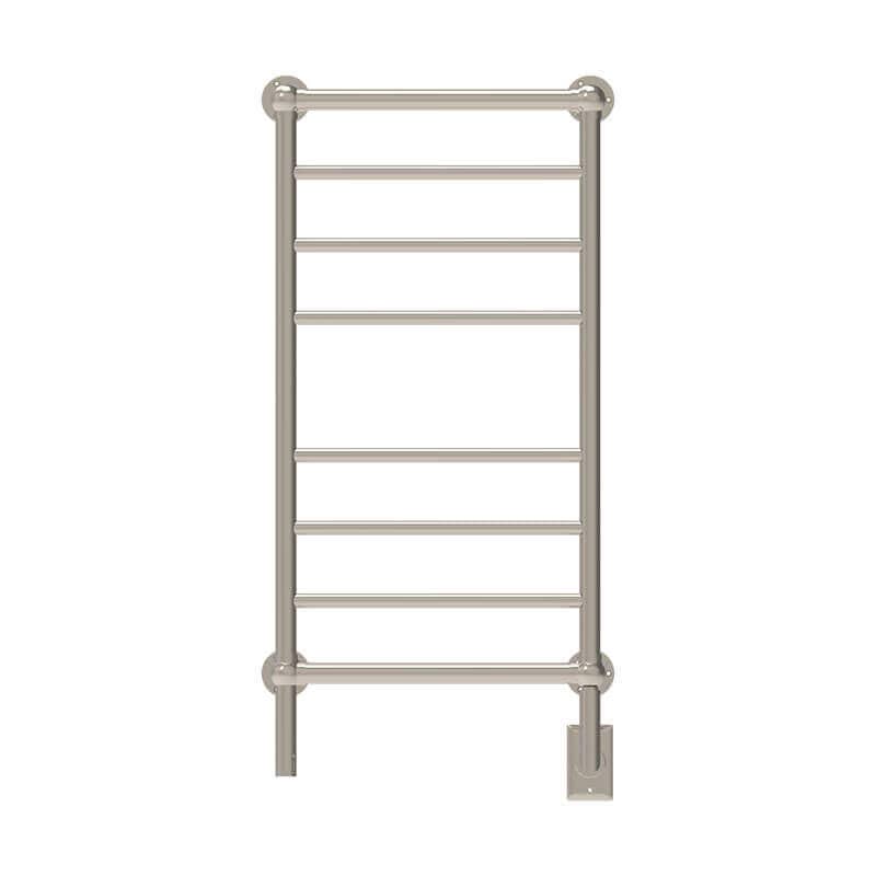 Model T-2040 8 Bar Hardwired Towel Warmer Polished Nickel Front View