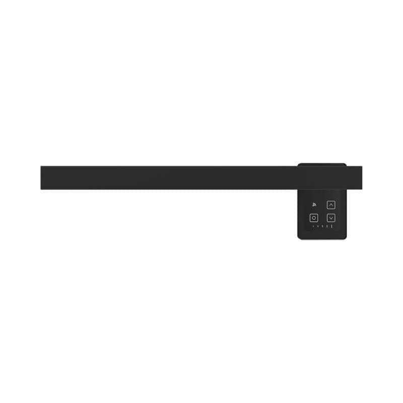 Modello I Square 40 Hardwired Single Bar Matte Black Horizontal Front View