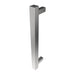 Modello I Square 40 Inch Hardwired Single Bar Brushed Stainless Vertical Side View