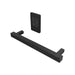 Modello I Square 40 Inch Hardwired Single Bar Matte Black Horizontal Side View