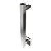 Modello I Square 40 Inch Hardwired Single Bar Polished Stainless Vertical Side View