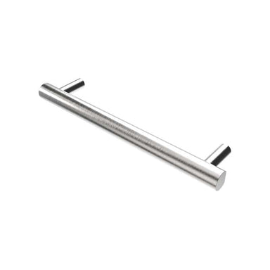 Modello I Round 20" Hardwired Single Bar Brushed Stainless Corner View