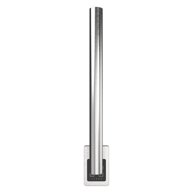Modello I Round 20" Hardwired Single Bar Brushed Stainless Vertical View