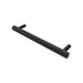 Modello I Round 20 Hardwired Single Bar Matte Black Horizontal Side View