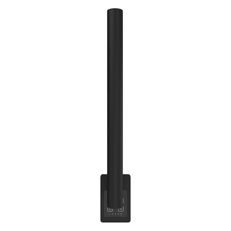 Modello I Round 20 Hardwired Single Bar Matte Black Vertical Front View