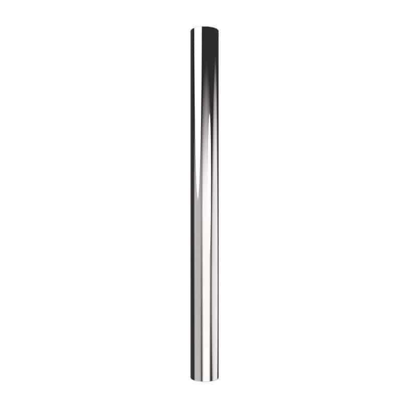 Modello I Round 20 Hardwired Single Bar Polished Stainless Vertical Front View