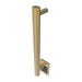 Modello I Round 20 Hardwired Single Bar Satin Brass Vertical Side View