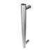 Modello I Round 20 Inch Hardwired Single Bar Brushed Stainless Vertical Side